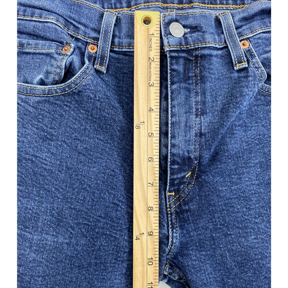 Levi's 514 Jeans Mens 32 x 28.5 Dark Wash Denim‎ Straight Casual - Picture 7 of 12